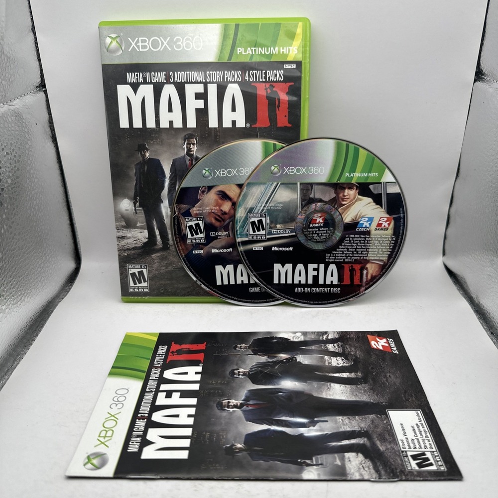 Mafia II 2 Microsoft Xbox 360 w Manual 2K games